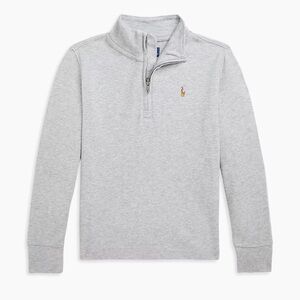 Gently Used Ralph Lauren Boys Size 8 Gray Half-Zip Pullover